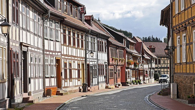 Straßenzug historische Stadt